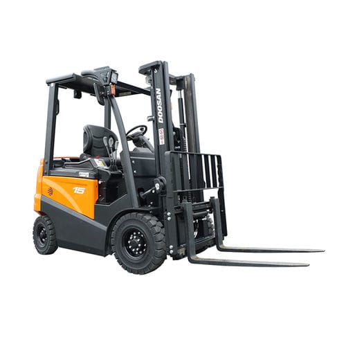 Carrello elevatore controbilanciato - B15N - Daewoo Industrial Vehicles - elettrico / con conducente seduto / 4 ruote
