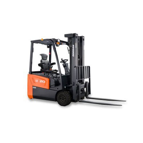Carrello elevatore elettrico - B15T-7 - Daewoo Industrial Vehicles - con conducente seduto / per movimentazione / per uso esterno