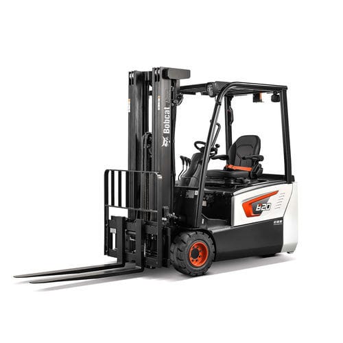 Carrello elevatore elettrico - B series - Doosan Industrial Vehicles - con conducente seduto / per movimentazione / a 3 ruote