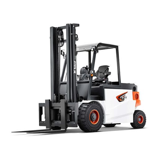 Carrello elevatore elettrico - B series - Doosan Industrial Vehicles - con conducente seduto / per movimentazione / 4 ruote