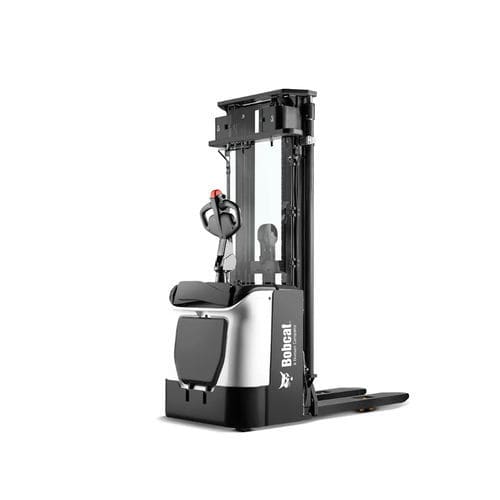 Accatastatore elettrico - BSR1 series - Doosan Industrial Vehicles - con conducente seduto / a piattaforma / per batteria