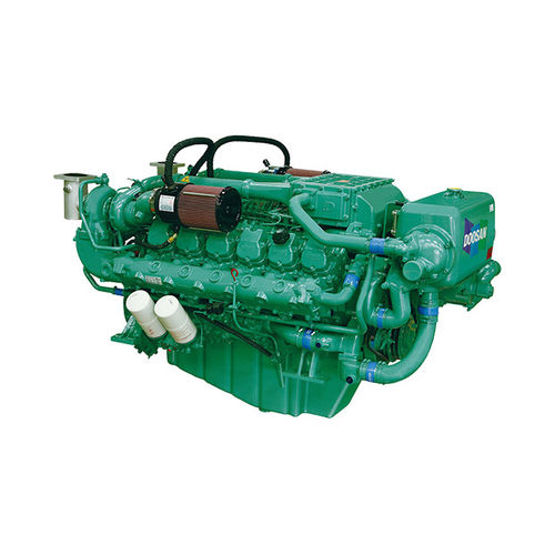 Motore diesel - AD222TI - HD HYUNDAI INFRACORE - a 12 cilindri / turbo / marino
