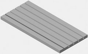 Piastra di staffaggio a T - Abbott Workholding - a scanalature