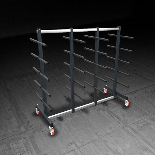 Carrello di stoccaggio - STACK - Emmegi Group - in alluminio / per profilati / con rotelle