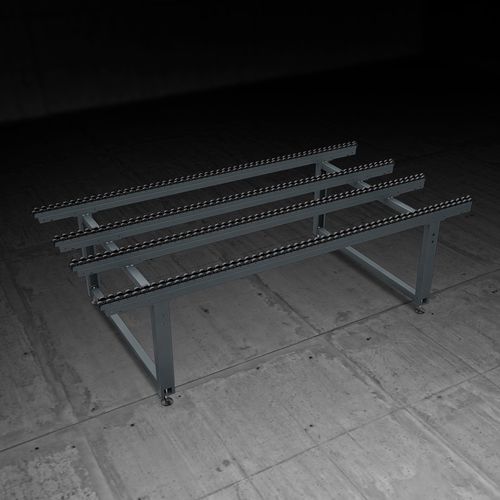 Trasportatore a rulli - LINK - Emmegi Group - a inclinazione regolabile / per movimentazione / di trasferimento