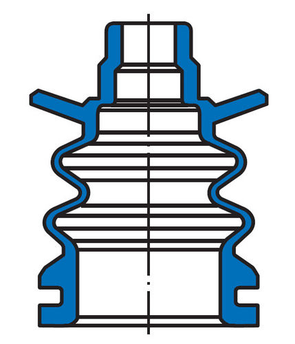 Soffietto rotondo - KDF - Simrit - in materia plastica / per macchina