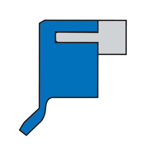 Guarnizione torica - HTS II Type 9539 - Simrit - PTFE / per albero / radiale