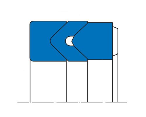Guarnizione chevron - EK, EKV series - Simrit - in acciaio / V-ring / per pistone