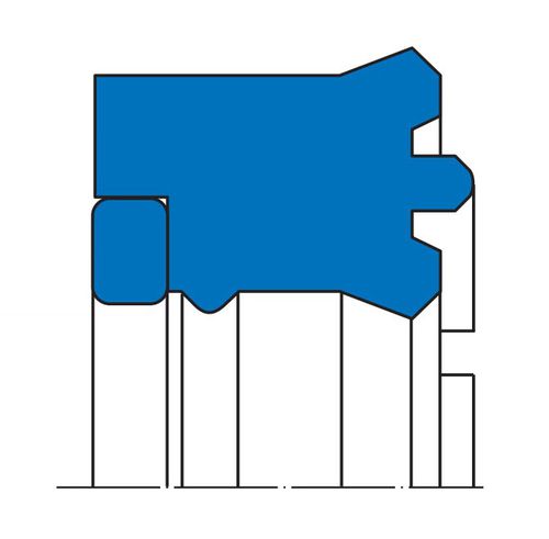 Guarnizione raschiatore - KI 320 - Simrit - di asta / ad alta pressione / a effetto semplice