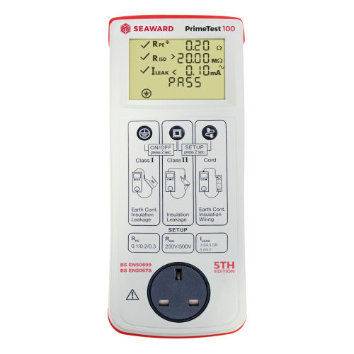 Tester PAT - PrimeTest 100 - Seaward - di isolamento / di sicurezza elettrica / di fuga a terra