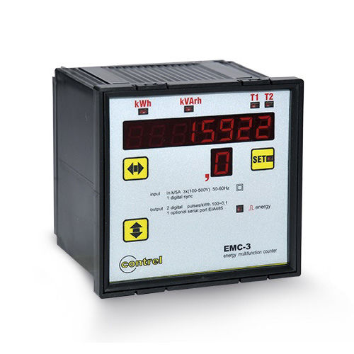 Contatore di energia elettrica trifase - EMC-3B - Contrel elettronica - da montare su pannello / 60 Hz / 50 Hz