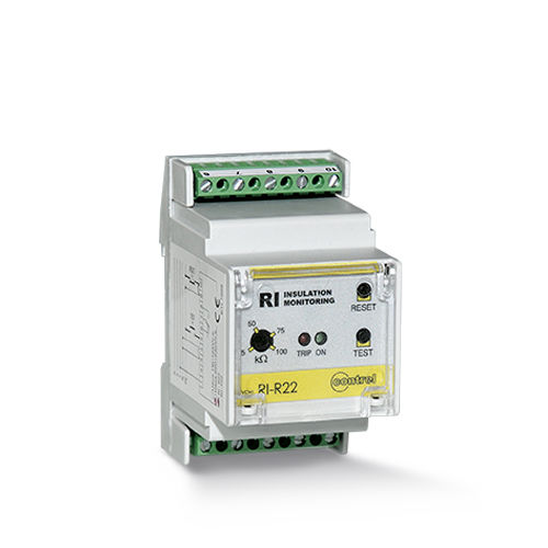 Controllore di isolamento per rete AC - RI-R22 - Contrel elettronica - su guida DIN