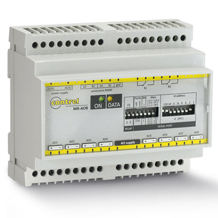 Modulo I/O analogico - MR-AO8 - Contrel elettronica - RS485 / 8 uscite digitali / di automatizzazione