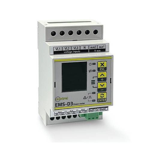 Apparecchio di misura della potenza multifunzione - EMS-D3 - Contrel elettronica - frequenzimetro / multimetro / contatore di energia
