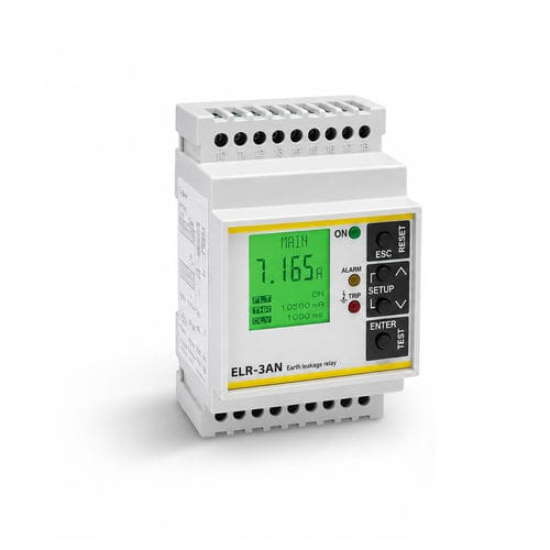 Relè di protezione di corrente - ELR-3AN - Contrel elettronica - con dispersione a terra / su guida DIN / RS485
