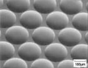 Matrice di lenti in vetro BK7 - 200 µ - Rockwell Scientific - ultravioletta / microscopica