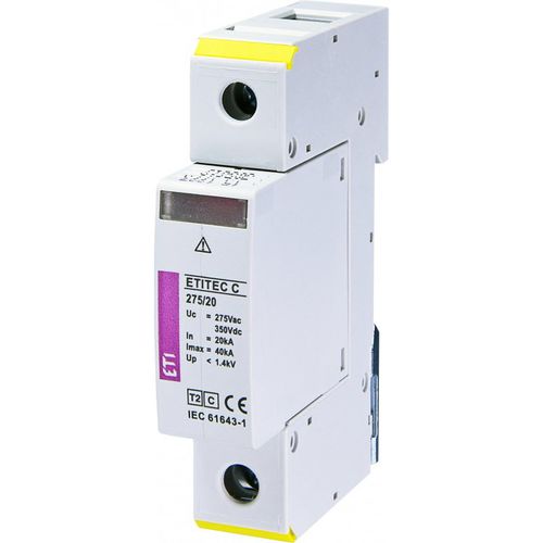 Limitatore di sovratensione di tipo 2 - 002441510 - ETI - modulare / su guida DIN