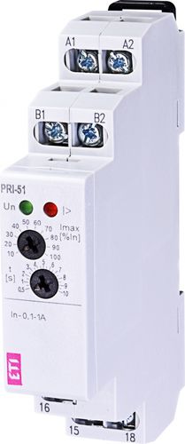 Relè di sorveglianza di corrente - 002471816 - ETI - monofase / su guida DIN / temporizzatore