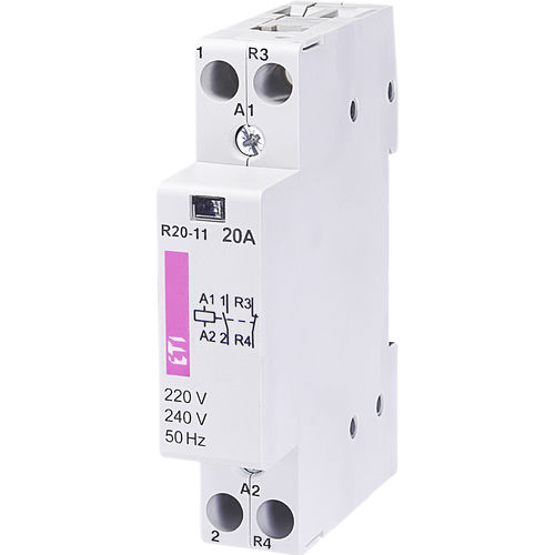 Contattore AC - 002461220 - ETI - monofase / su guida DIN / modulare