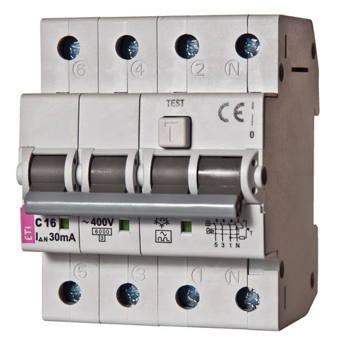 Interruttore differenziale AC - 002174511 - ETI - 2 poli / modulare / in scatola stampata