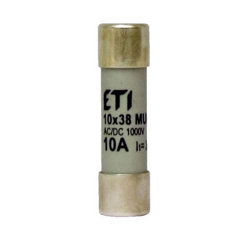 Fusibile cilindrico - 002625404 - ETI - di protezione contro i cortocircuiti / Class gR / 10x38
