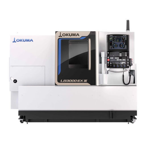 Tornio CNC - LB3000 EX III - OKUMA EUROPE GMBH - orizzontale / universale / con bancale inclinato