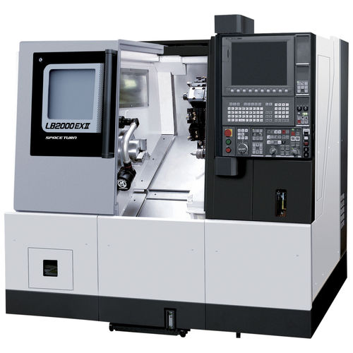 Tornio CNC - LB2000 EX II - OKUMA EUROPE GMBH - orizzontale / 12 utensili / per produzione di pezzi piccoli
