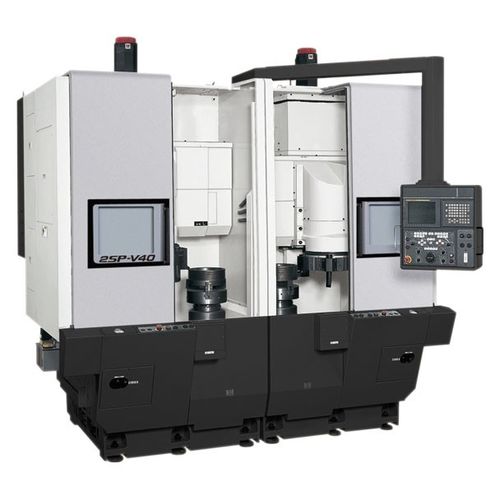 Tornio CNC - 2SP-V40 - OKUMA EUROPE GMBH - verticale / 4 assi / a due mandrini
