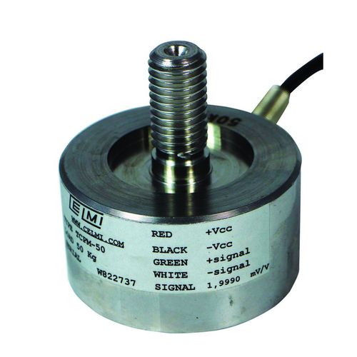 Cella di carico a compressione - TCPM series  - Celmi - a bottone / per ponte estensimetrico / di pesatura