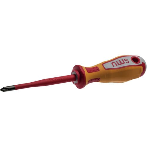 Cacciavite elettronico - 0128-PH1-80 - NWS Germany Produktion W. Nöthen e.K. - con impronta a croce Phillips / isolato