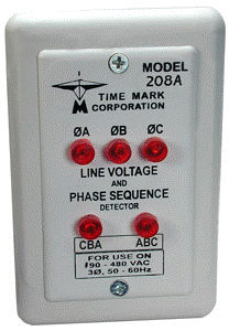 Rilevatore di fase - max. 480 V, 50 - 400 Hz | 208 series - Time Mark - di tensione
