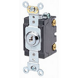 Interruttore a chiave - 1220 series - Leviton - unipolare / per uso prolungato / elettromeccanico