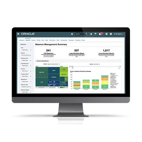 Software di gestione risorse umane - HCM - Oracle - di regolazione / embedded / per infrastrutture