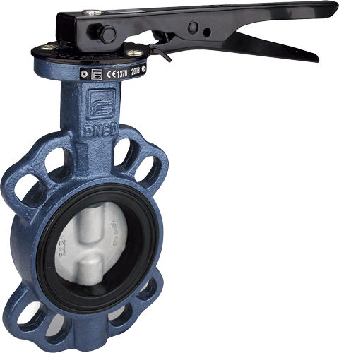 Valvola a farfalla - ATLANTIS series - EFFEBI - manuale / per gas / con flangia