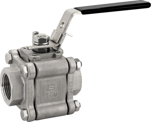 Valvola a sfera - TITAN series - EFFEBI - a leva / per acqua / 3 pezzi
