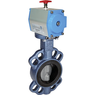 Valvola a farfalla - ATLANTIS series - EFFEBI - manuale / a comando pneumatico / per aria compressa