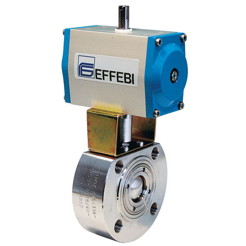 Valvola a sfera - MOON series - EFFEBI - a comando pneumatico / per aria compressa / per flangia