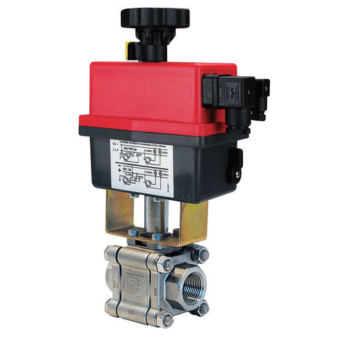 Valvola a sfera - TITAN series - EFFEBI - a comando elettrico / manuale / per olio