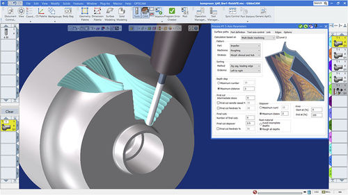 Software di interfaccia - 5-Axis MultiBlade - GibbsCAM - di programmazione / di simulazione / di regolazione