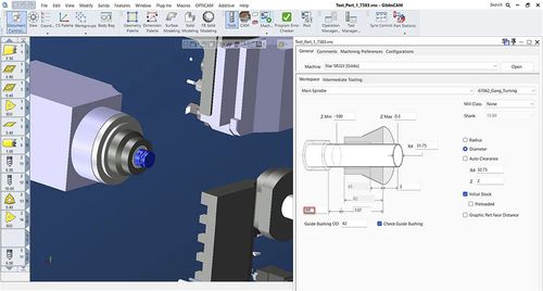 Software di interfaccia - Swiss-type machining - GibbsCAM - di simulazione / CAM / di posizionamento