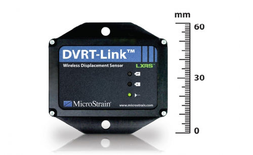 Sensore di spostamento lineare - DVRT-Link™ -LXRS® - MicroStrain - senza contatto / induttivo / analogico