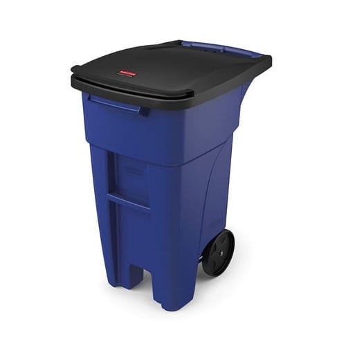 Cassonetto in plastica - 1971943 - Rubbermaid - con coperchio / con 2 ruote