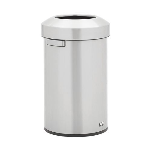 Contenitore per rifiuti in metallo - Refine - Rubbermaid - in acciaio inossidabile / con coperchio / con impugnatura