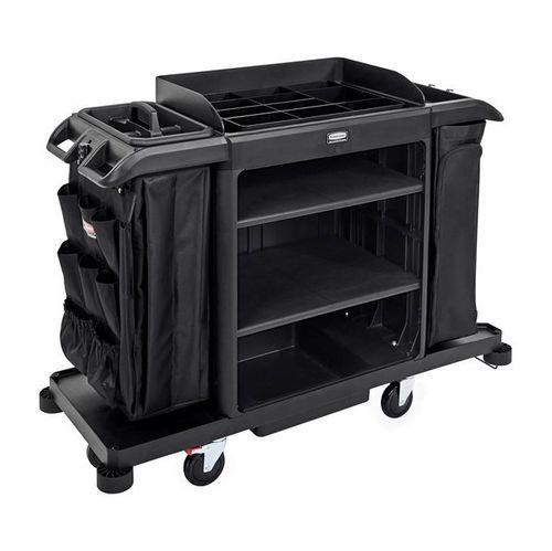 Carrello di pulizia - 2202527 - Rubbermaid - a ripiani / 2 livelli / portabiancheria
