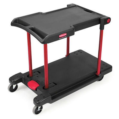 Carrello da trasporto - FG430000BLA - Rubbermaid - per movimentazione / 2 livelli / a piattaforma