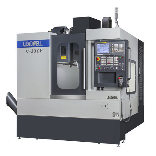 Centro di lavoro CNC 3 assi - V series - LEADWELL - verticale / con tavola rotante / 24 utensili