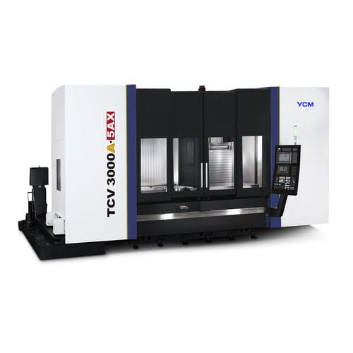 Centro di lavoro CNC 3 assi - TCV3000A-5AX  - YCM (Yeong Chin) - verticale / a montante mobile / con tavola rotante