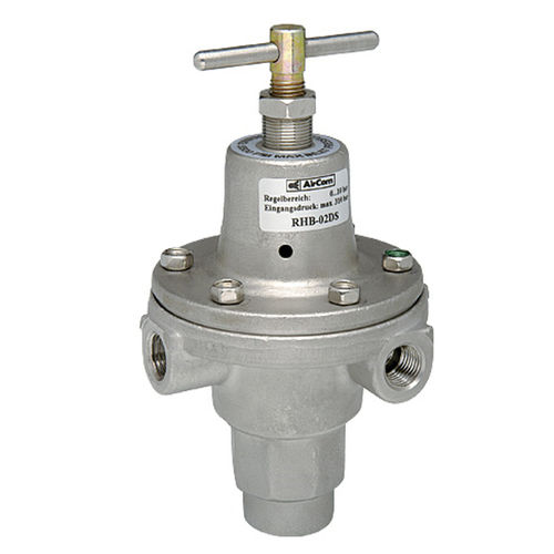 Regolatore di pressione per aria compressa - RHB-S - AirCom Pneumatic - a membrana / monostadio / in acciaio inossidabile