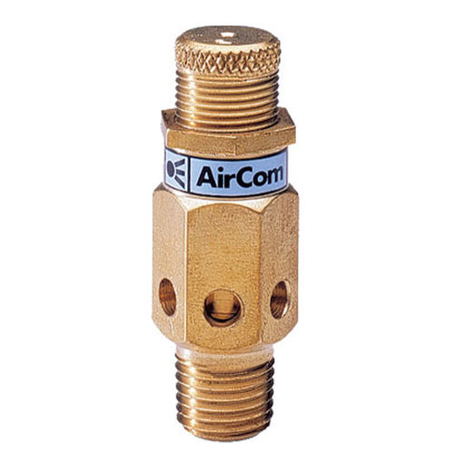 Regolatore di contro-pressione per aria compressa - 59-02A series - AirCom Pneumatic - per gas / a pistone / in ottone