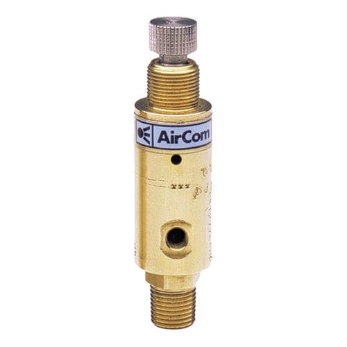 Regolatore di pressione per aria compressa - MAR-1 series - AirCom Pneumatic - a pistone / monostadio / in ottone
